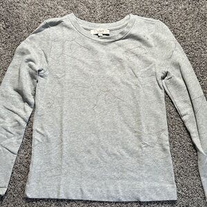 LOFT Gray‎ Crew Neck Sweater constellations Stars
